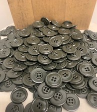 Set of 2, NOS US Army / Military OD Buttons/1 inch, 1960s R-48