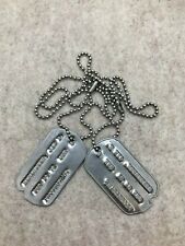 RARE KOREAN WAR SOLDIER DOG TAGS / TAGS - ID TO SOLDIER HERENDEEN (PROTESTANT)  picture