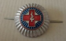 RUSSIAN   ARMY RED CROSS MEDICAL  PIN BADGE HAT  COCKADE   