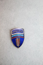 Original U.S. Army in Europe Airborne Metal Uniform DI Insignia