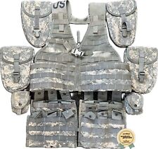 MOLLE II US Army Tactical Vest Bundle w/ 10 Pouches Support Infantry Kit ACU picture