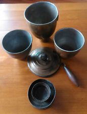 Antique Romanian WW1 military army canteens cups burner set field gear militaria picture