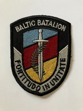 Baltic Battalion joint peacekeeping unit patch; Latvia, Estonia, Lithuania