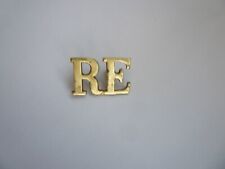 Royal Engineers Corps Brass Shoulder Title Badge picture
