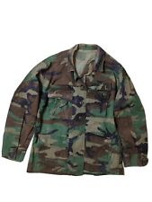 US ARMY BDU Woodland Camo Shirt Medium - Regular FAIR Condition picture