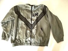 US Army Military Gray Reflective IPFU Physical Fitness Jacket Size Medium Reg  picture