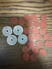 WORLD WAR 2 UNITED STATES RATION OPA POINT TOKENS 22 Red 4 WA state tax coins 