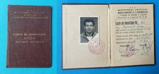 Romanian People's Republic Ministry of Justice old Identity Card 1962 - LAWYER 
