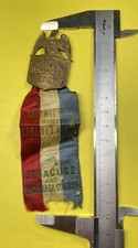 WWI US Defense Committee Badge Ribbon Onondaga County Syracuse Liberty Loan