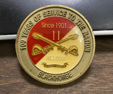 11th Armored Cavalry Regiment Blackhorse 100th Anniversary 1901-2001 Challenge