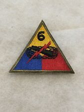 WW2 US 6th Armored Division Patch Unit Insignia picture