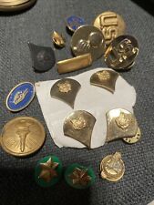 VINTAGE MILITARY PIN LOT IN GOOD CONDITION picture