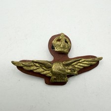 Genuine WW2 RAF Royal Air Force Officers Side Cap Badge Superb Example
