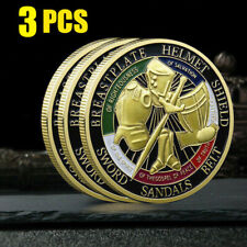 3Pcs Put On The Whole Armor Of God Commemorative Challenge Collection Coin picture