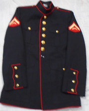 USMC US Marine Corps Dress Blues Jacket E-3 LCPL Enlisted Size 39R DSCP Altered picture