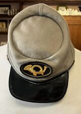 Vintage Civil War CSA Gray Confederate Hat Cap Reenactment Bugler Patch grey picture