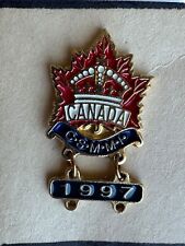 Canadian Society of Military Medals and Insignia 1997 Enamel Pin Badge CSMMI  picture
