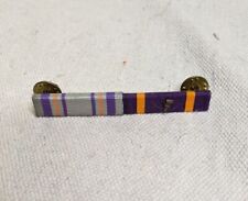 ROTC Ribbon Bar Pin - Purple Orange Silver picture
