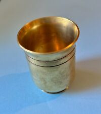 Trench Art WWII Shot Cup Made From Brass Japanese Yutaka Shell Casing; 2.25