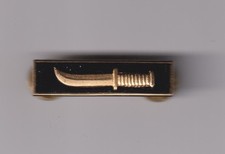 Chile Commando badge gold knife on black Chilean made superb quality