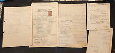 WW1 WWI Imperial German military paper documents lot collection w stamps picture