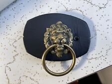 Lion Leather Fetish Belt Buckle with pull BDSM picture
