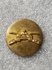  US Army Armor Branch Enlisted Insignia Collar Disc Pin Tank Sabres. picture
