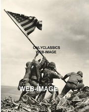 WWII MARINES RAISING FLAG AT IWO JIMA ICONIC 11X14 PHOTO PATRIOTIC JOE ROSENTHAL