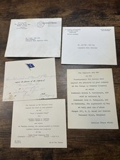 Vintage US Navy Invitations & Envelopes Lot Patuxent River 1960s