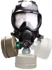 Belgian BEM 4 GP Gas Mask Takes NATO 40mm Filters Full Face Surplus Military picture