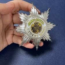 Silver High Order of the Black Eagle Medal German Souvenir Badge Pin Style