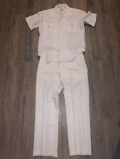 VTG US Navy Uniform Made In USA Creighton White ML 16  picture