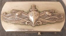 US NAVY ENLISTED & PETTY OFFICER CREWS SURFACE WARFARE SPECIALTY BELT BUCKLE VTG picture