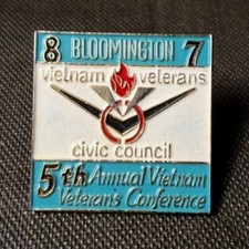 1987 Bloomington Vietnam Veterans Civic Council Pin 