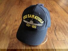  USS SARATOGA CV-60 U.S NAVY SHIP HAT OFFICIAL U.S MILITARY BALL CAP U.S.A MADE picture