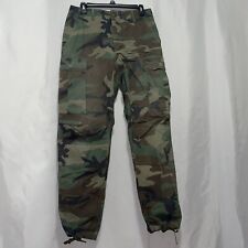 Military issue camo cargo pants joggers mens size small has flaws e380 picture