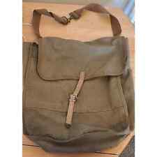 Military canvas adjustable bag shoulder distressed army green messenger satchel  picture
