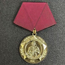 GDR East Germany Medal of Merit in Fire Protection Enamel Medal Replica