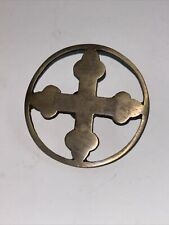 Vintage Civil War Maryland Cross Army Brass Pin picture