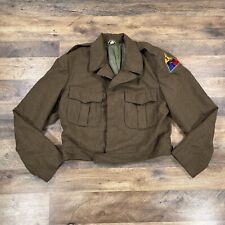 World War 2 Jacket Mens 44 Large Green WWII Wool US Military Army Field Vintage picture