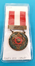 Vintage Rare PR Puerto Rico National Guard FOR VALOR Medal Pin Badge GRACO GI picture