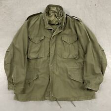 VIETNAM ERA M-65 COLD WEATHER FIELD Jacket Large Regular OG 107 Santeen Green picture