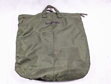 1980s Military Surplus Air Force USAF Pilot Aviator Flyers' Green Helmet Bag picture