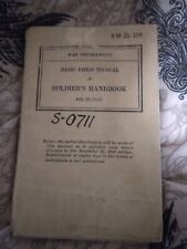 BASIC FIELD MANUAL SOLDIERS HANDBOOK WW2  1941 picture