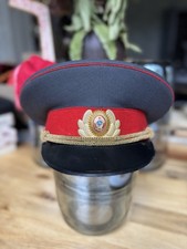 Vintage Rare Soviet Police Officer Visor Cap USSR, Red Army, Kyiv 1985