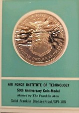 USAF Institute of Technology 50th Anniversary Medal Rare