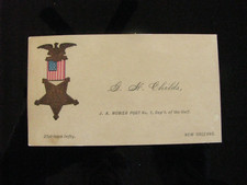 CIVIL WAR 21ST IOWA VICKSBURG ASSAULT VETERAN PATRIOTIC CALLING CARD