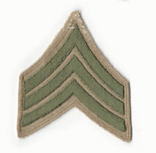 Genuine Vintage WWII USMC Khaki/Green Sergeant Sgt Wool Stripes Grade 4 E5 (no3) picture
