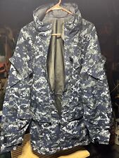 USN ISSUED Type 1 Parka. Waterproof/Windproof Blue Digital Camo picture