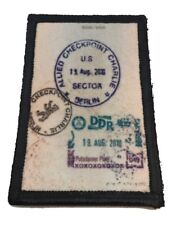 Germany Checkpoint Charlie Passport Stamp Morale Patch Tactical Military Army  picture